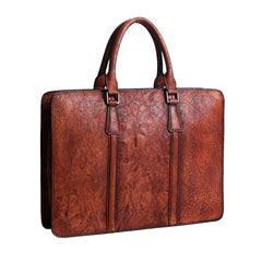 Handmade Leather Mens Cool Messenger Bag Briefcase Work Bag Business Bag Laptop Bag for men