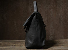 Handmade Leather Mens Cool Messenger Bag Briefcase Work Bag Business Bag Laptop Bag for men