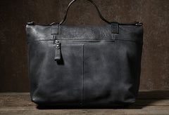 Handmade Leather Mens Cool Messenger Bag Briefcase Work Bag Business Bag Laptop Bag for men