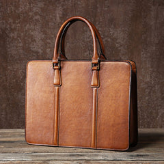 Handmade Leather Mens Cool Messenger Bag Briefcase Work Bag Business Bag Laptop Bag for men