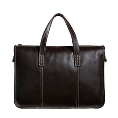 Handmade Leather Mens Cool Messenger Bag Briefcase Work Bag Business Bag Laptop Bag for men