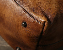 Handmade Leather Mens Cool Messenger Bag Briefcase Work Bag Business Bag Laptop Bag for men