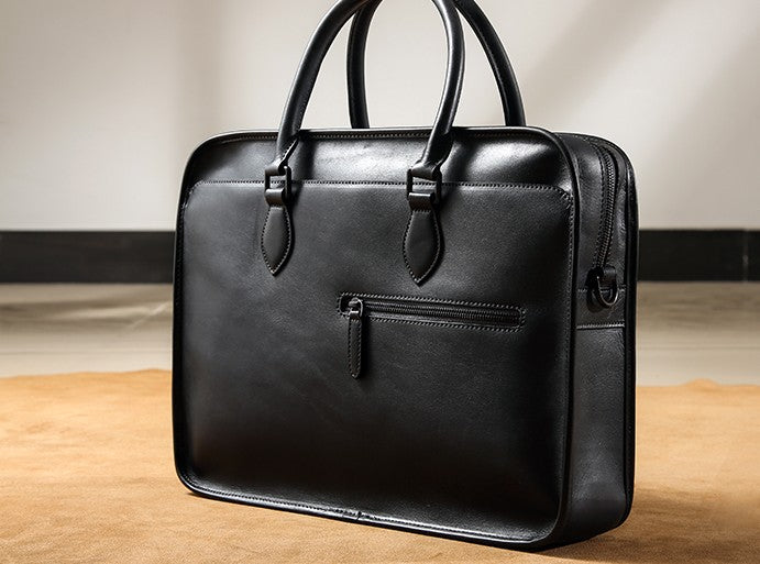 Handmade Leather Mens Cool Messenger Bag Briefcase Work Bag Business B ...