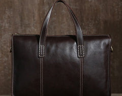 Handmade Leather Mens Cool Messenger Bag Briefcase Work Bag Business Bag Laptop Bag for men