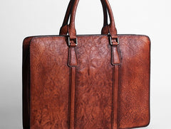 Handmade Leather Mens Cool Messenger Bag Briefcase Work Bag Business Bag Laptop Bag for men