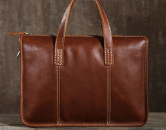 Handmade Leather Mens Cool Messenger Bag Briefcase Work Bag Business Bag Laptop Bag for men