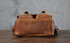Handmade Leather Mens Cool Shoulder Bag Messenger Bag Camera Bag Cycling Bag for men