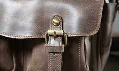 Handmade Leather Mens Cool Shoulder Bag Messenger Bag Camera Bag Cycling Bag for men