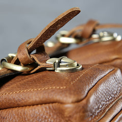 Handmade Leather Mens Cool Shoulder Bag Messenger Bag Camera Bag Cycling Bag for men