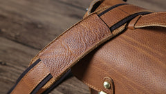 Handmade Leather Mens Cool Shoulder Bag Messenger Bag Camera Bag Cycling Bag for men