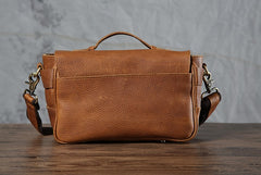 Handmade Leather Mens Cool Shoulder Bag Messenger Bag Camera Bag Cycling Bag for men