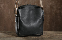Handmade Leather Mens Cool Shoulder Bag Messenger Bag Chest Bag Bike Bag Cycling Bag for men