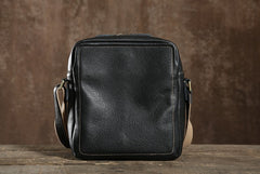 Handmade Leather Mens Cool Shoulder Bag Messenger Bag Chest Bag Bike Bag Cycling Bag for men