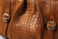 Handmade Leather Mens Cool Shoulder Bag Messenger Bag Chest Bag Bike Bag Cycling Bag for men
