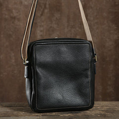 Handmade Leather Mens Cool Shoulder Bag Messenger Bag Chest Bag Bike Bag Cycling Bag for men