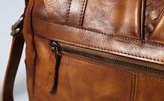 Handmade Leather Mens Cool Shoulder Bag Messenger Bag Chest Bag Bike Bag Cycling Bag for men