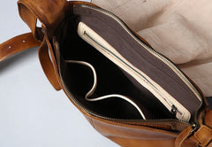 Handmade Leather Mens Cool Shoulder Bag Messenger Bag Chest Bag Bike Bag Cycling Bag for men