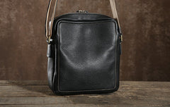 Handmade Leather Mens Cool Shoulder Bag Messenger Bag Chest Bag Bike Bag Cycling Bag for men