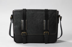 Handmade Leather Mens Cool Shoulder Bag Messenger Bag Chest Bag Bike Bag Cycling Bag for men