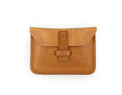 Handmade Leather Mens Front Pocket Wallet Card Wallets Small Change Wallets for Men - iwalletsmen