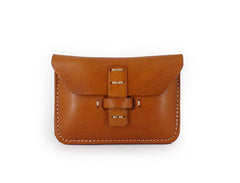 Handmade Leather Mens Front Pocket Wallet Card Wallets Small Change Wallets for Men - iwalletsmen