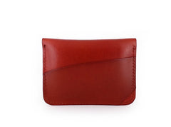 Handmade Leather Mens Front Pocket Wallet Card Wallets Small Change Wallets for Men - iwalletsmen
