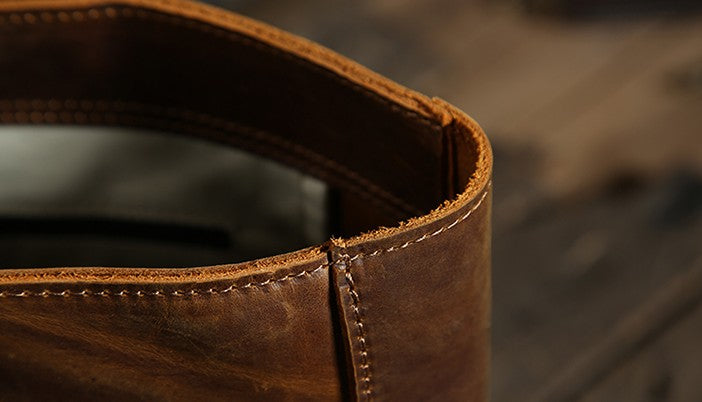 Handmade Leather Mens Tote Bag Cool Handbag Shoulder Bag Work Bag Lapt –  iChainWallets