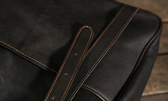 Handmade Leather Mens Tote Bag Cool Handbag Shoulder Bag Work Bag Laptop Bag for Men