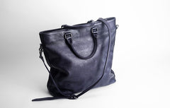 Handmade Leather Mens Tote Bag Cool Messenger Bag Tote Bag Handbag Shoulder Bag for men