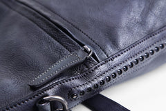 Handmade Leather Mens Tote Bag Cool Messenger Bag Tote Bag Handbag Shoulder Bag for men