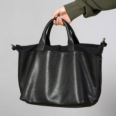 Handmade Leather Mens Tote Bag Cool Messenger Bag Tote Bag Handbag Shoulder Bag for men