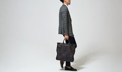 Handmade Leather Mens Tote Bag Cool Messenger Bag Tote Bag Handbag Shoulder Bag for men