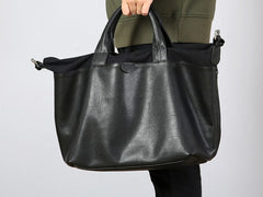 Handmade Leather Mens Tote Bag Cool Messenger Bag Tote Bag Handbag Shoulder Bag for men