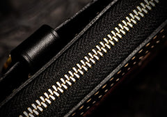Handmade Leather Tooled Carp Chain Wallet Mens Biker Wallet Cool Leather Wallet Long Phone Wallets for Men
