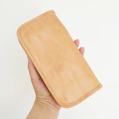 Handmade Mens Black Long Wallet Brown Cool Zipper Long Wallet Clutch Wallet For Men - iwalletsmen