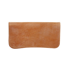 Handmade Mens Brown Leather Long Wallet Bifold Long Wallet Brown Card Wallet For Men - iwalletsmen