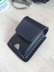 Brown Leather Classic Zippo Lighter Case Handmade Zippo Lighter Pouch with Belt Clip For Men - iwalletsmen