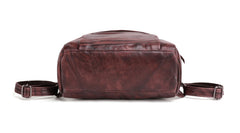 Handmade Cool Leather Men's Backpack Travel Backpack 14inch Computer Backpack For Men - iwalletsmen
