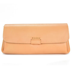 Handmade Suede Womens Black Leather Long Wallet Cool Green Envelope Wallet Clutch for Women - iwalletsmen