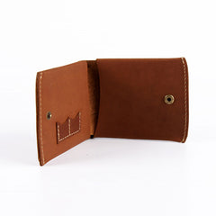 Handmade Vintage Leather Men Small Bifold Wallet Wallet for Men - iwalletsmen