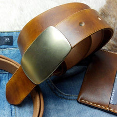 Handmade Vintage Leather Mens Belt Leather Belt for Men - iwalletsmen