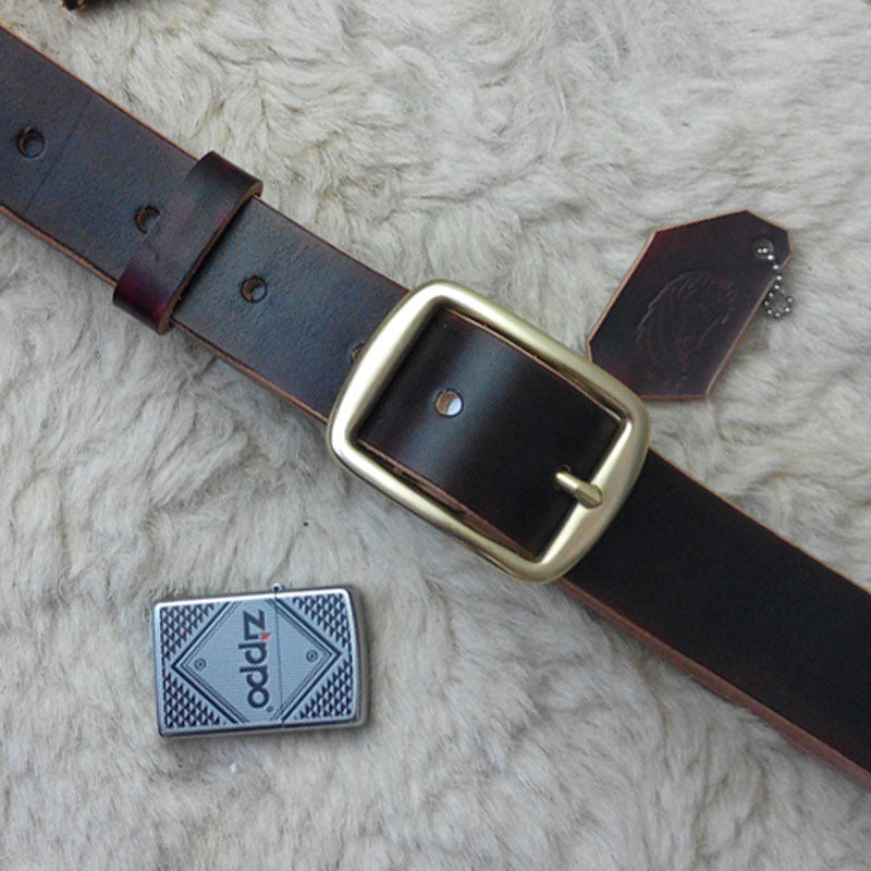 Handmade Vintage Leather Mens Belt Men Leather Belt for Men - iwalletsmen