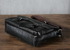 Handmade Vintage Leather Mens Cool Shoulder Bag Messenger Bag Chest Bag Bike Bag Cycling Bag for men