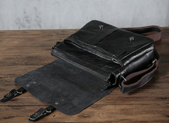 Handmade Vintage Leather Mens Cool Shoulder Bag Messenger Bag Chest Bag Bike Bag Cycling Bag for men