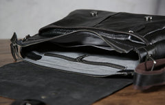 Handmade Vintage Leather Mens Cool Shoulder Bag Messenger Bag Chest Bag Bike Bag Cycling Bag for men