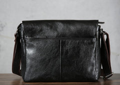 Handmade Vintage Leather Mens Cool Shoulder Bag Messenger Bag Chest Bag Bike Bag Cycling Bag for men