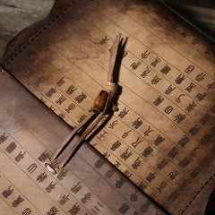 Handmade Vintage Leather Mens Cool Shoulder Bag Messenger Bag Chest Bag Bike Bag Cycling Bag for men