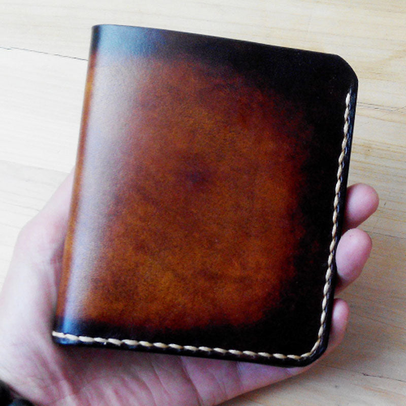 Handmade Vintage Leather Mens Slim Small Wallets for Men - iwalletsmen
