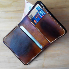 Handmade Vintage Leather Mens Slim Small Wallets for Men - iwalletsmen