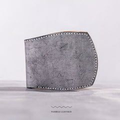Handmade Vintage Leather Mens Small Wallet Bifold Wallet for Men - iwalletsmen